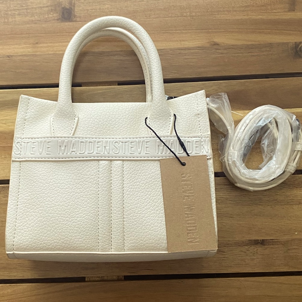 NWT STEVE MADDEN Bromma Vanilla Crossbody Purse
